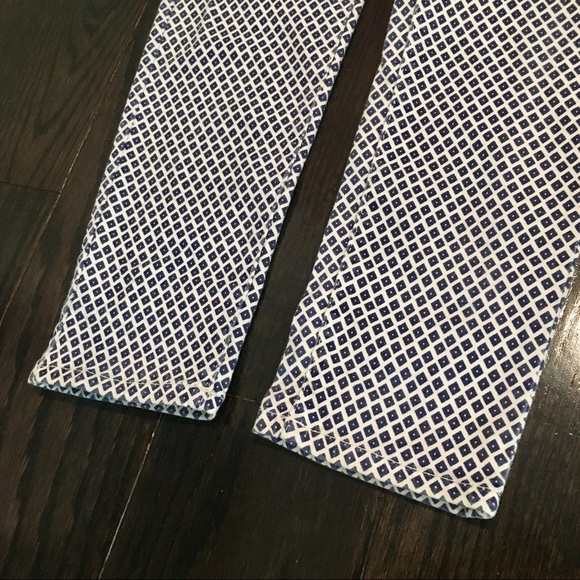 Zara White & Blue Pattern Skinny Jeans - Picture 11 of 14